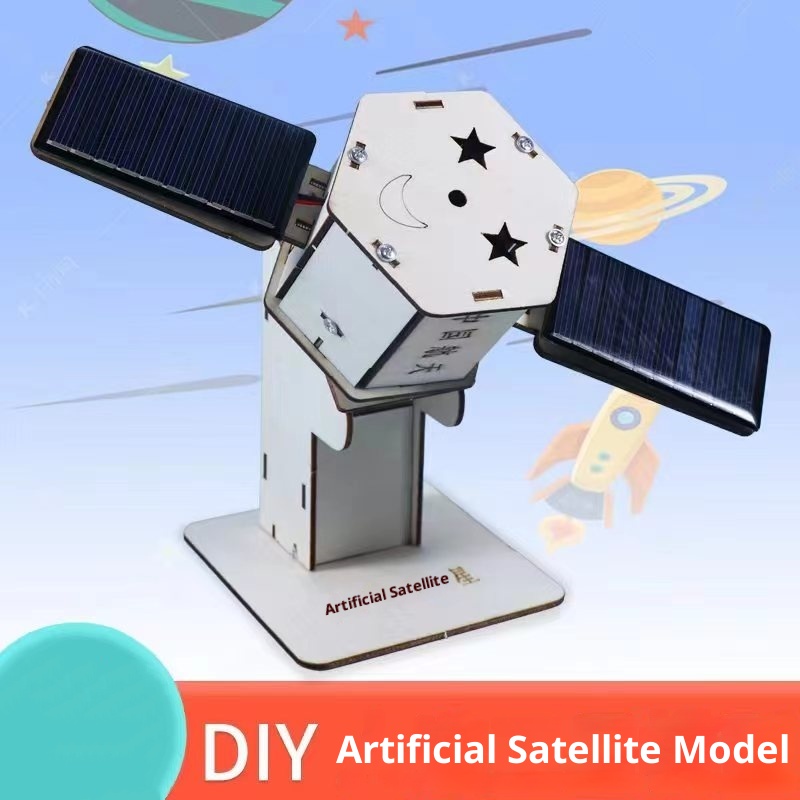 Science Project - DIY Solar Satellite Artificial Assembly Kid