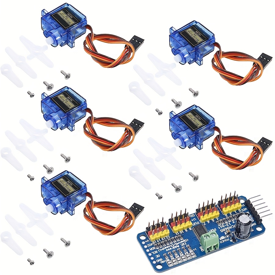 5pcs SG90 9G Servo Motors + 16 - Robot Arm Motor review and price