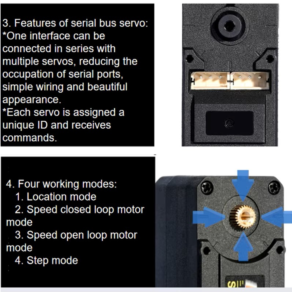 Feetech 7.4V 19KG ST-3215 Seri - Robot Arm Motor review and price