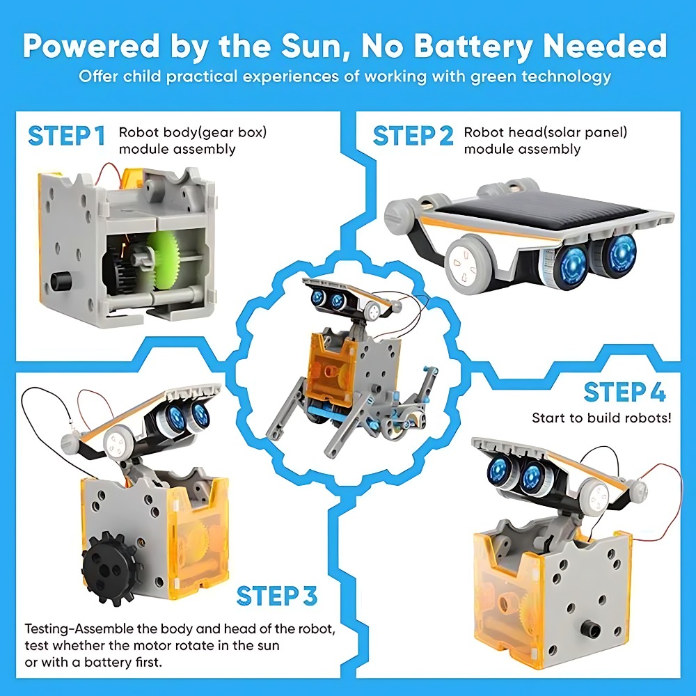 Solar Robot Building Blocks 12 - Science Robotics review and price
