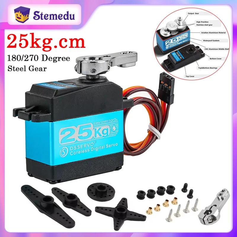 DS3225 Pro 25kg Coreless Digit - Robot Arm Motor review and price