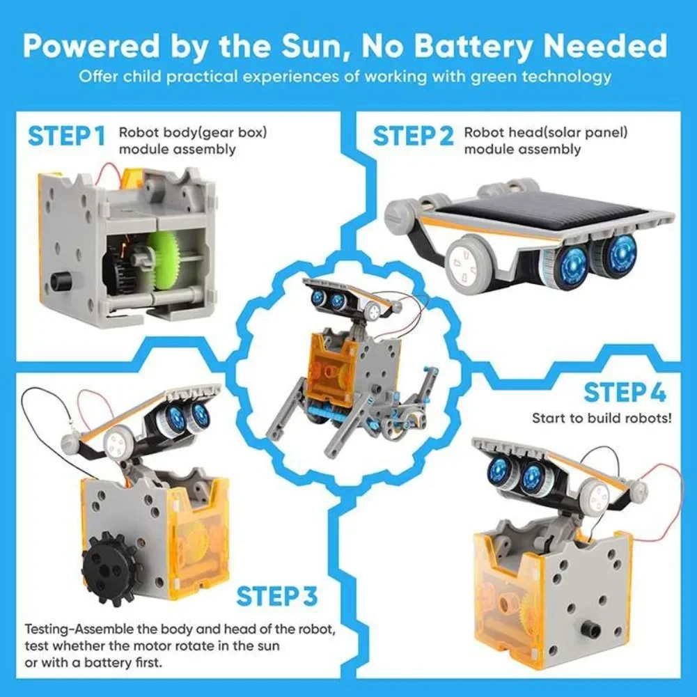 13 in 1 Solar Powered Robot Sc - Science Robotics review and price