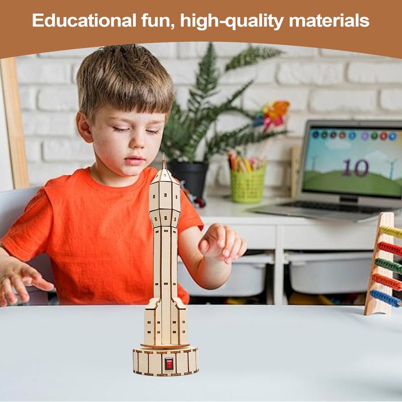 Wooden Satellite Model Making  - Science Project Toys Making review and price